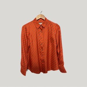 JCrew Women’s Collection size 6 Burnt Orange button-down top in great condition